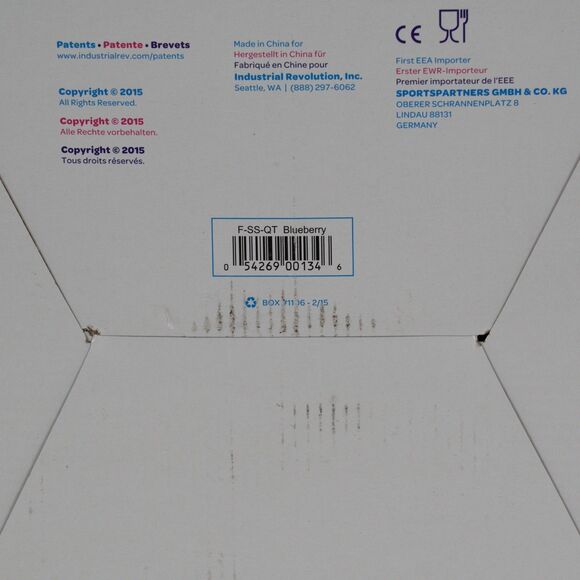 UCO Softshell Ice Cream Ball Quart/1 Liter Blue Yay Labs High Fives Maker - Picture 11 of 11